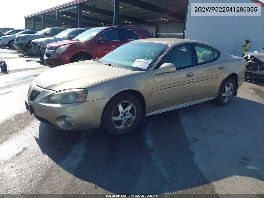 2004 Pontiac Grand Prix Gt1 VIN: 2G2WP522541286055 Lot: 45601422