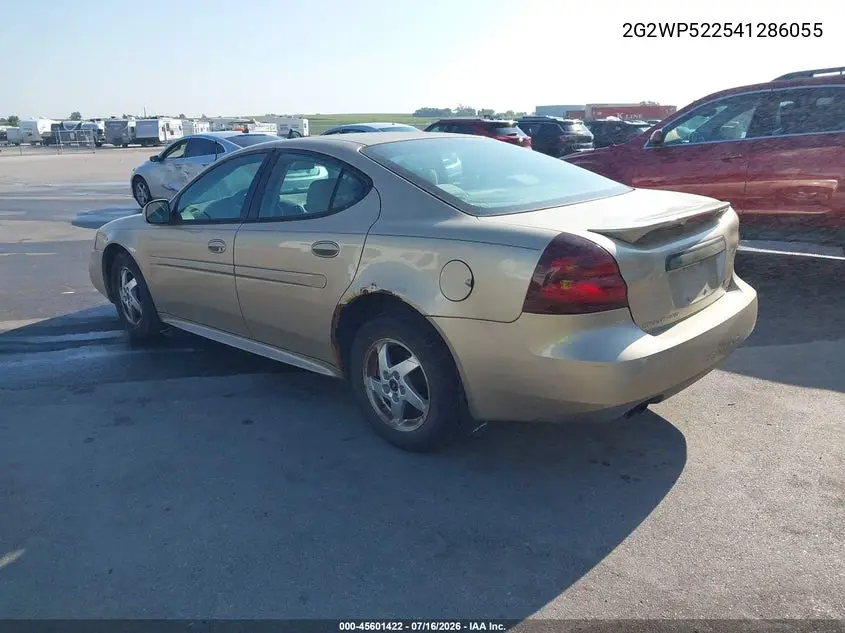 2004 Pontiac Grand Prix Gt1 VIN: 2G2WP522541286055 Lot: 45601422