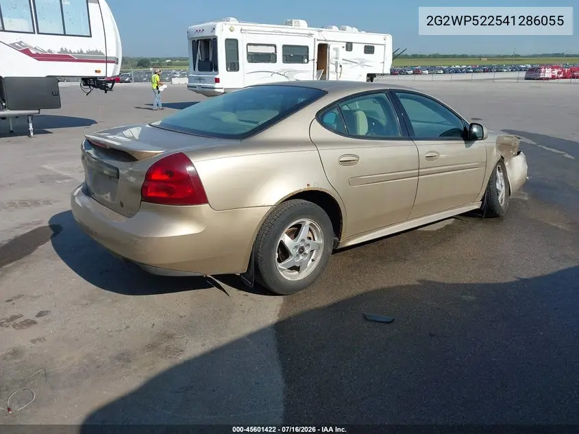 2004 Pontiac Grand Prix Gt1 VIN: 2G2WP522541286055 Lot: 45601422