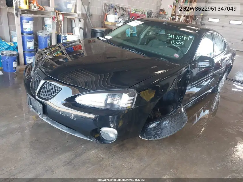 2005 Pontiac Grand Prix Gt VIN: 2G2WS522951347049 Lot: 44746260