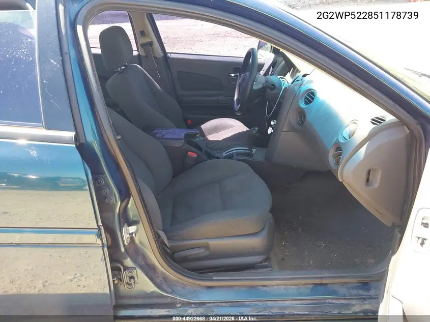 2005 Pontiac Grand Prix VIN: 2G2WP522851178739 Lot: 44922668