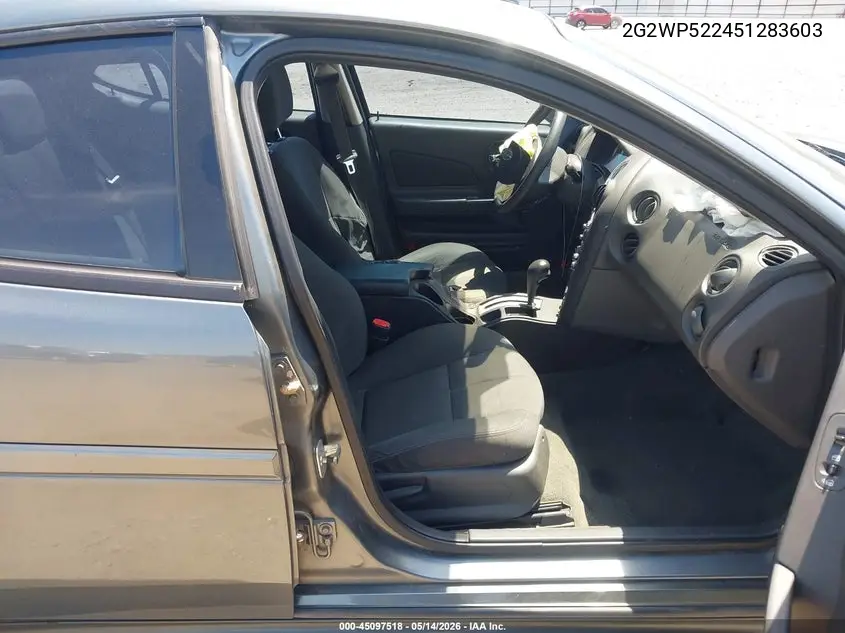 2005 Pontiac Grand Prix VIN: 2G2WP522451283603 Lot: 45097518
