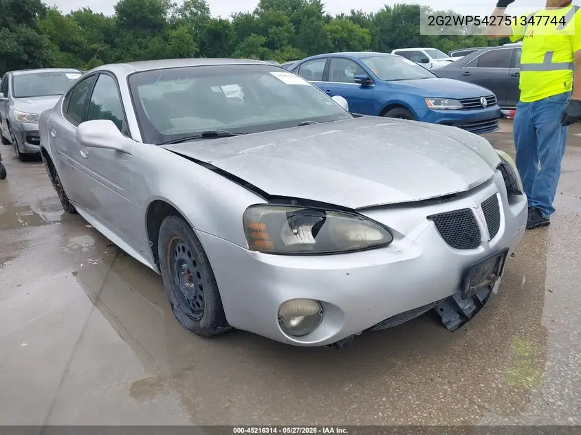 2G2WP542751347744 2005 Pontiac Grand Prix