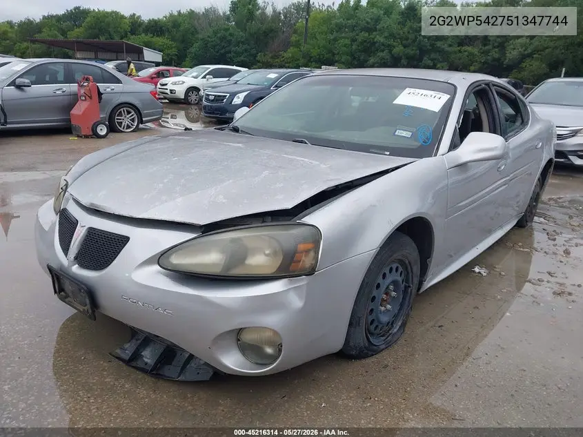 2G2WP542751347744 2005 Pontiac Grand Prix