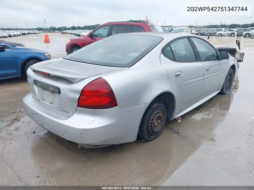 2G2WP542751347744 2005 Pontiac Grand Prix