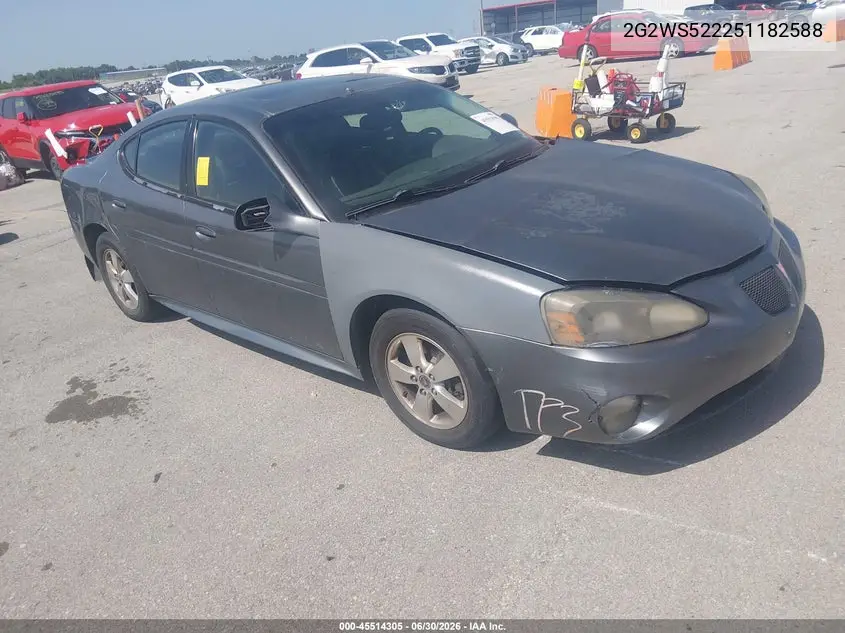 2005 Pontiac Grand Prix Gt VIN: 2G2WS522251182588 Lot: 45514305