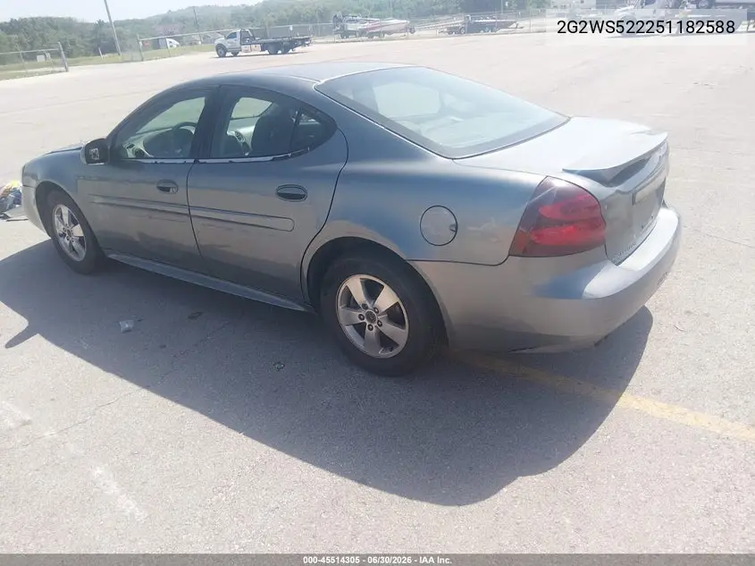 2005 Pontiac Grand Prix Gt VIN: 2G2WS522251182588 Lot: 45514305