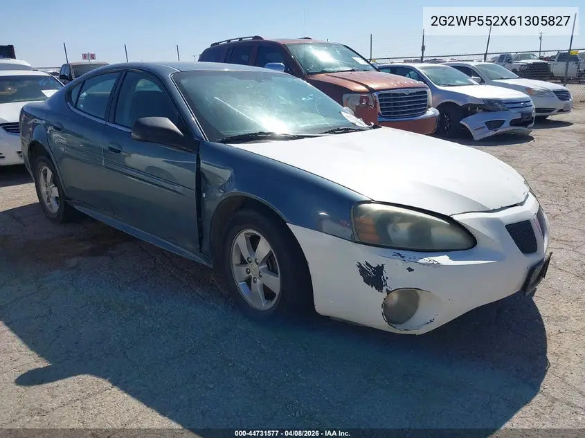 2006 Pontiac Grand Prix VIN: 2G2WP552X61305827 Lot: 44731577