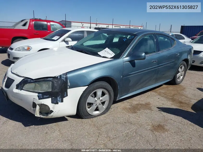 2006 Pontiac Grand Prix VIN: 2G2WP552X61305827 Lot: 44731577