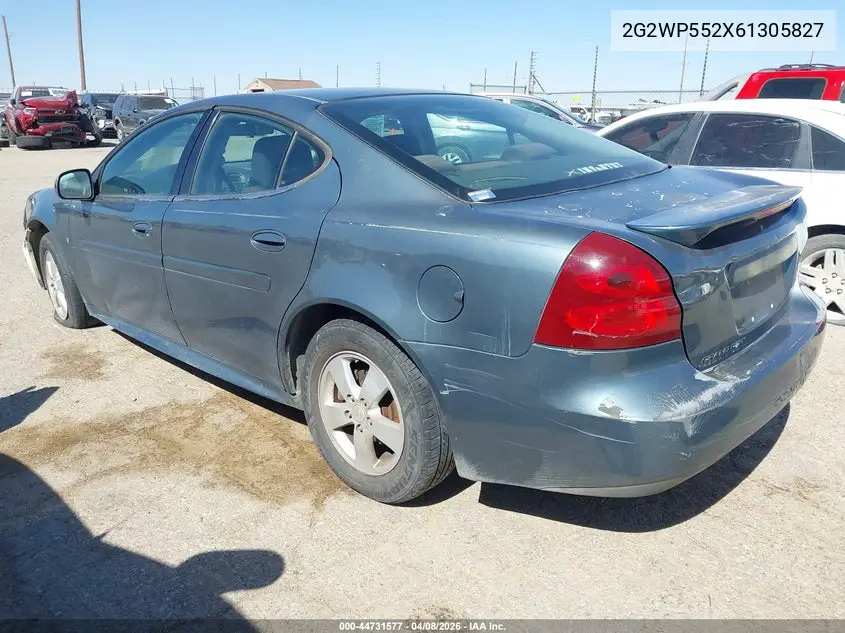 2006 Pontiac Grand Prix VIN: 2G2WP552X61305827 Lot: 44731577