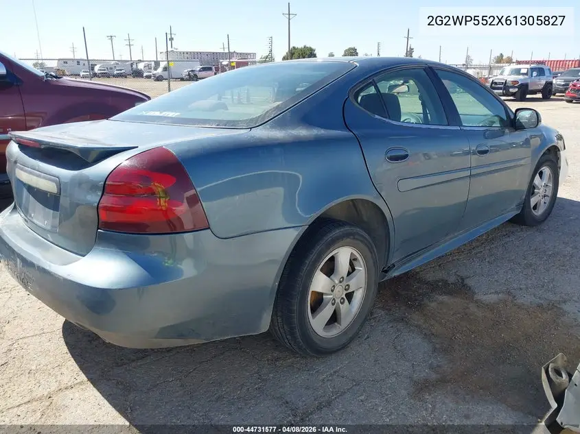 2006 Pontiac Grand Prix VIN: 2G2WP552X61305827 Lot: 44731577