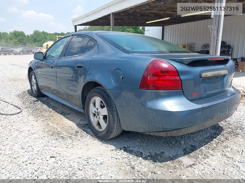 2006 Pontiac Grand Prix VIN: 2G2WP552561137319 Lot: 44941311