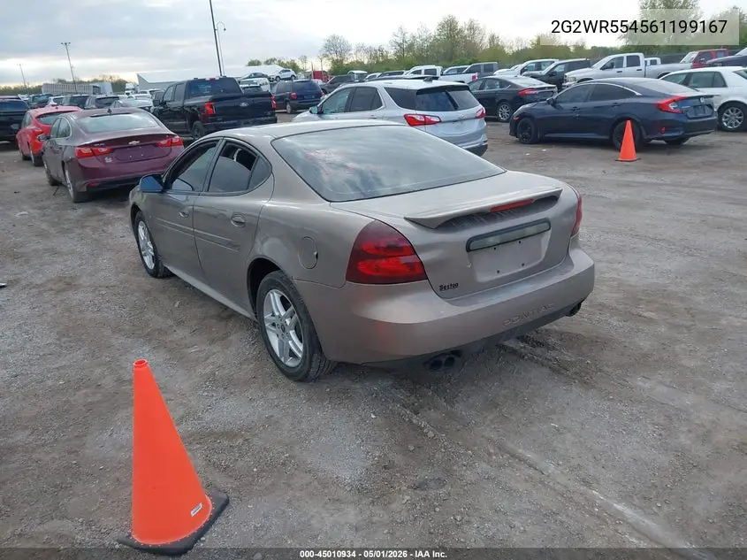 2006 Pontiac Grand Prix Gt VIN: 2G2WR554561199167 Lot: 45010934