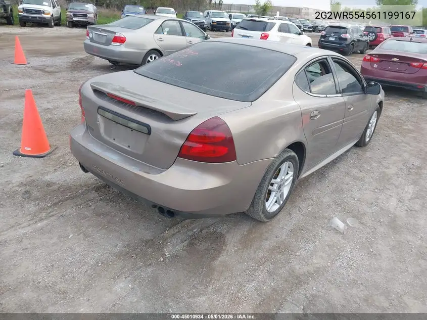 2006 Pontiac Grand Prix Gt VIN: 2G2WR554561199167 Lot: 45010934