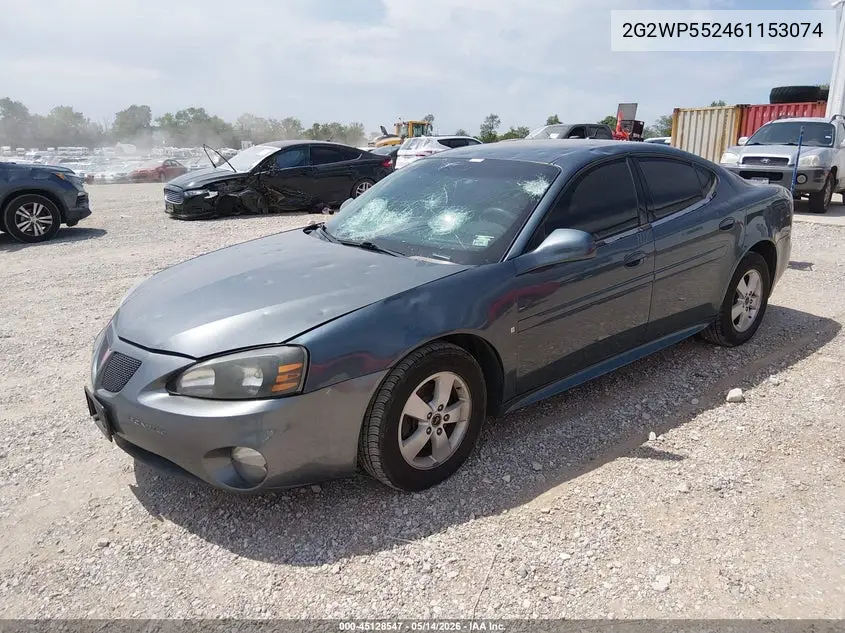 2006 Pontiac Grand Prix VIN: 2G2WP552461153074 Lot: 45128547