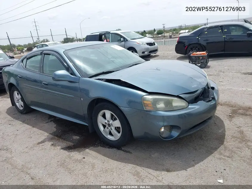2006 Pontiac Grand Prix VIN: 2G2WP552761276903 Lot: 45216312