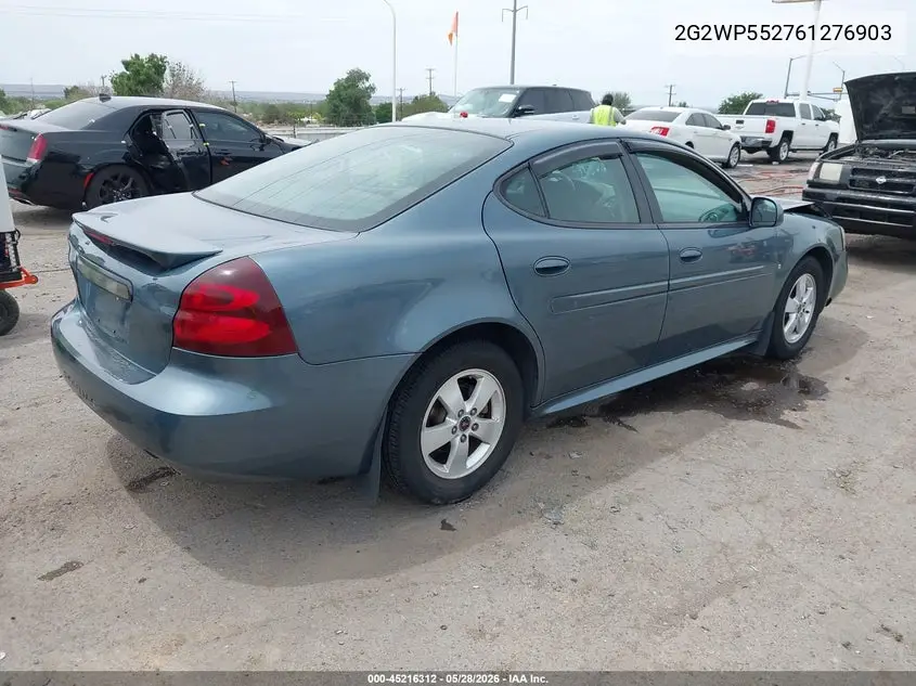 2006 Pontiac Grand Prix VIN: 2G2WP552761276903 Lot: 45216312