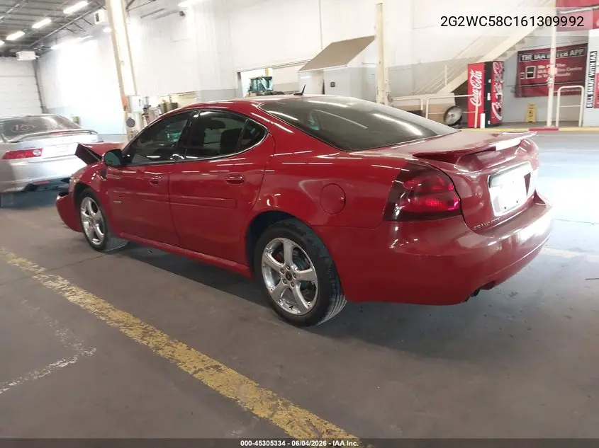 2006 Pontiac Grand Prix Gxp VIN: 2G2WC58C161309992 Lot: 45305334