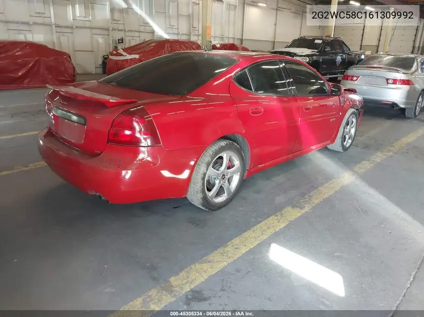 2006 Pontiac Grand Prix Gxp VIN: 2G2WC58C161309992 Lot: 45305334