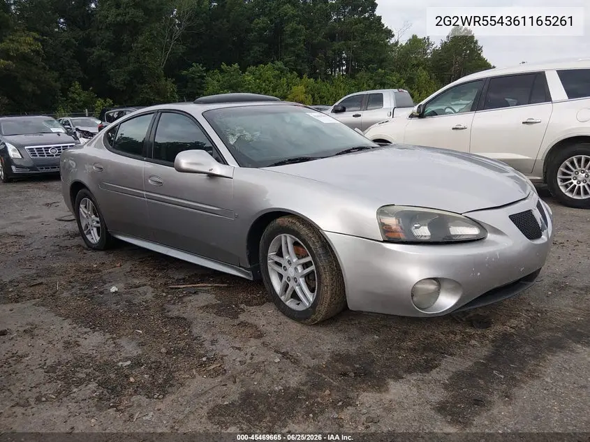 2006 Pontiac Grand Prix Gt VIN: 2G2WR554361165261 Lot: 45469665