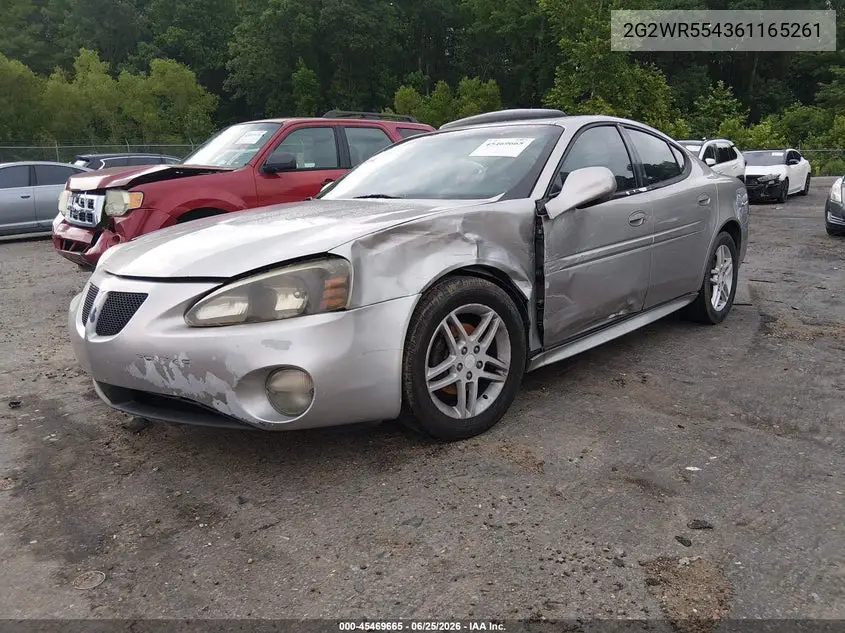 2006 Pontiac Grand Prix Gt VIN: 2G2WR554361165261 Lot: 45469665