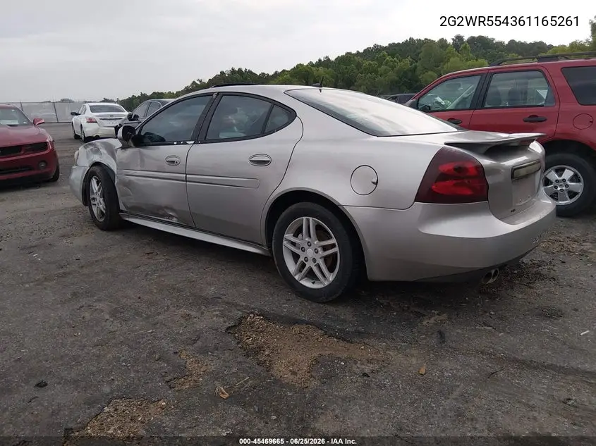 2006 Pontiac Grand Prix Gt VIN: 2G2WR554361165261 Lot: 45469665