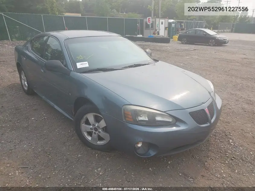 2006 Pontiac Grand Prix VIN: 2G2WP552961227556 Lot: 45645104