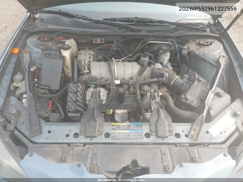 2006 Pontiac Grand Prix VIN: 2G2WP552961227556 Lot: 45645104