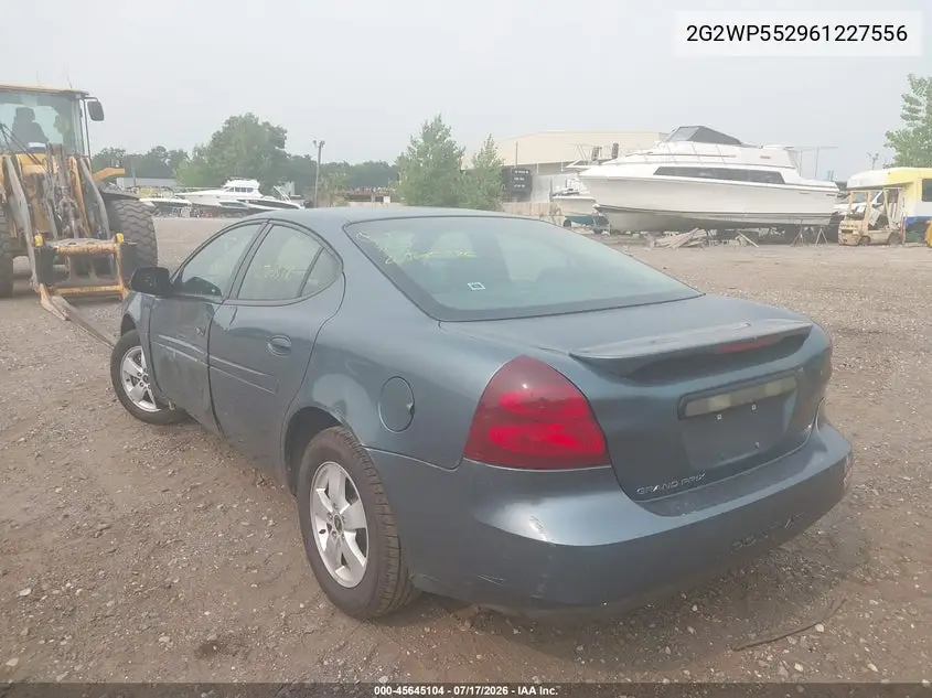 2006 Pontiac Grand Prix VIN: 2G2WP552961227556 Lot: 45645104