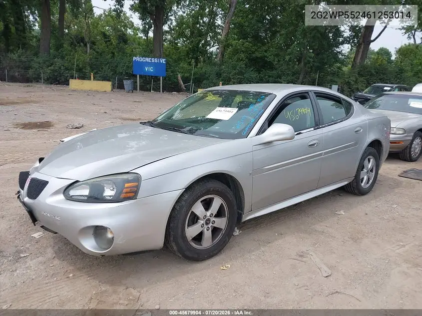 2006 Pontiac Grand Prix VIN: 2G2WP552461253014 Lot: 45679904