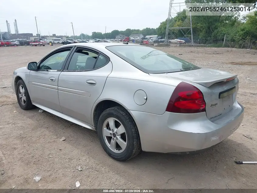 2006 Pontiac Grand Prix VIN: 2G2WP552461253014 Lot: 45679904
