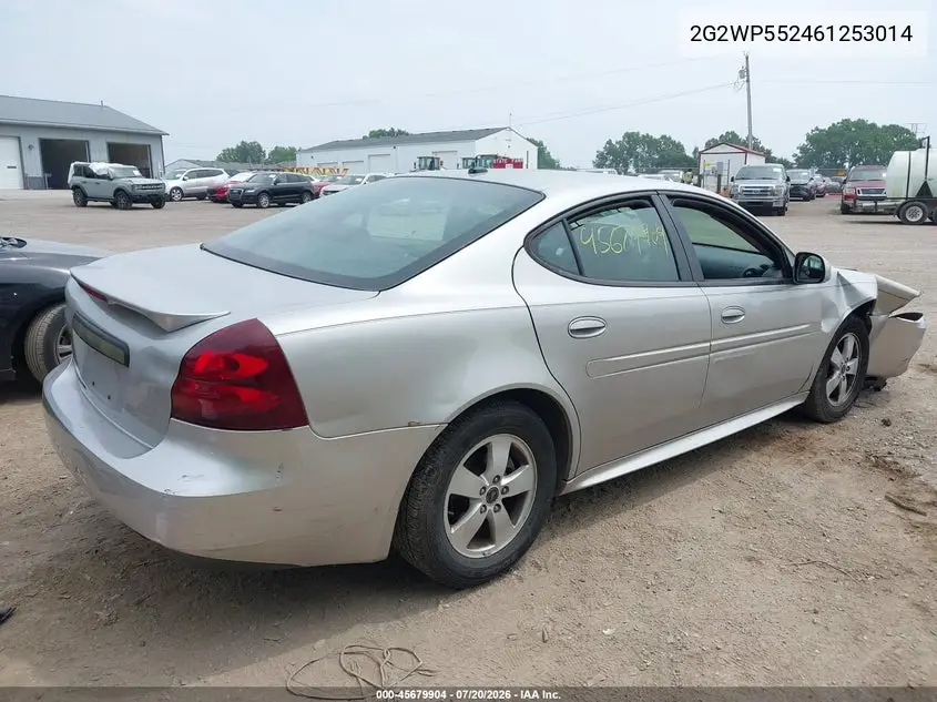 2006 Pontiac Grand Prix VIN: 2G2WP552461253014 Lot: 45679904