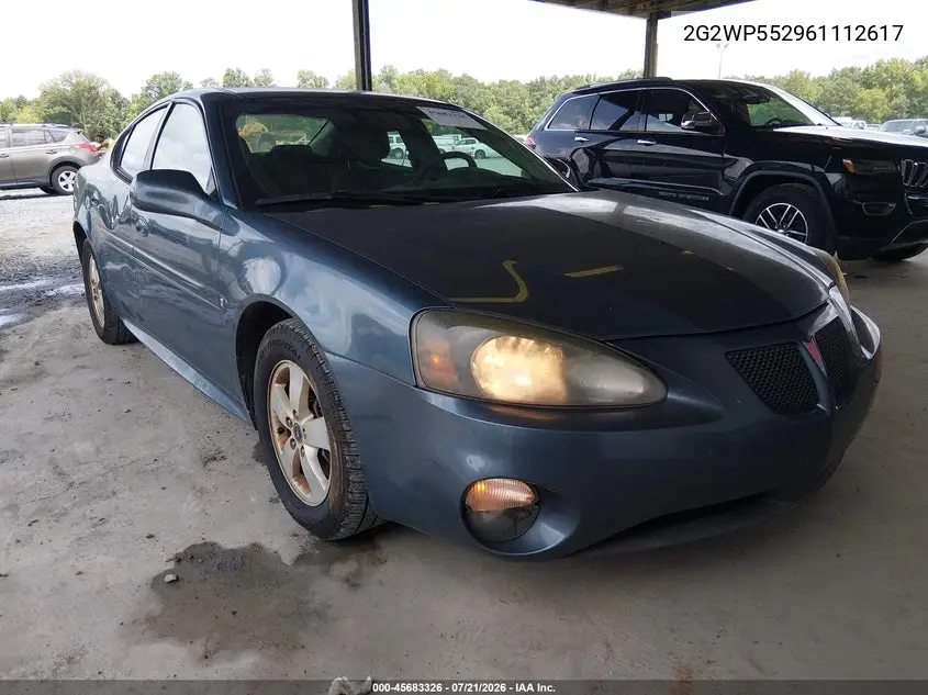 2006 Pontiac Grand Prix VIN: 2G2WP552961112617 Lot: 45683326