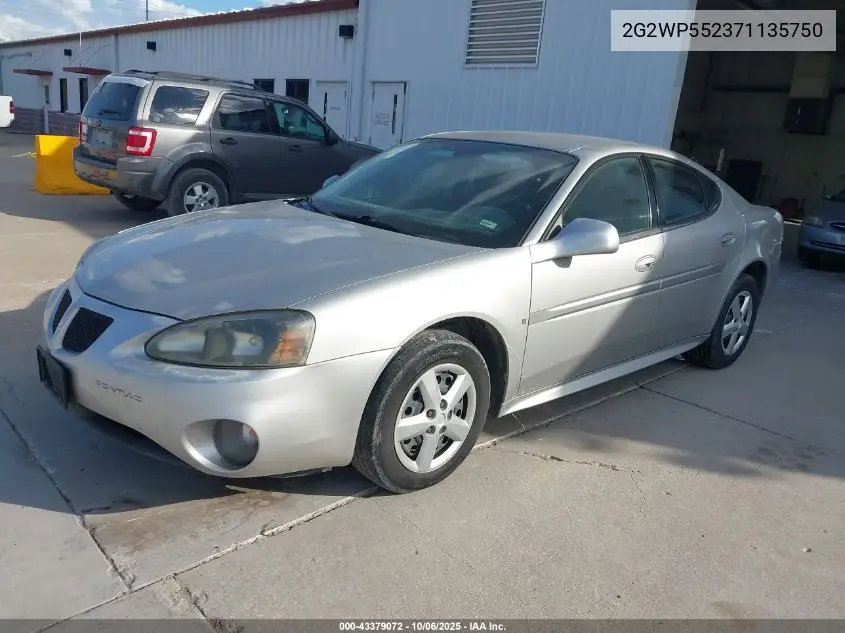 2G2WP552371135750 2007 Pontiac Grand Prix