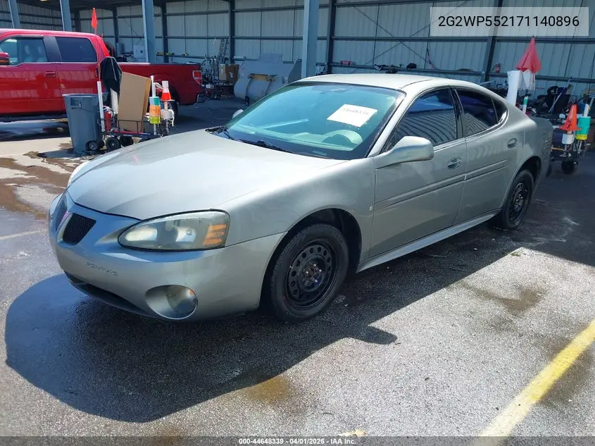 2007 Pontiac Grand Prix VIN: 2G2WP552171140896 Lot: 44648339