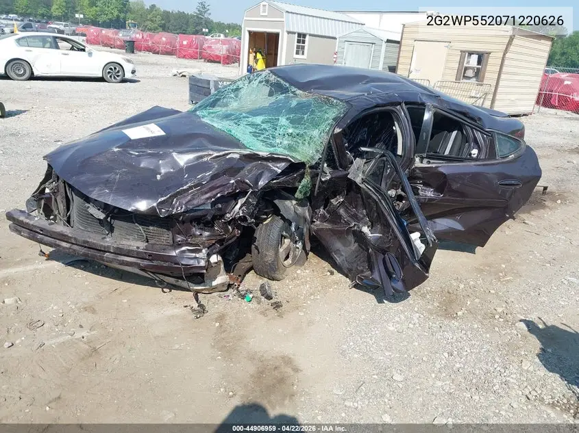 2007 Pontiac Grand Prix VIN: 2G2WP552071220626 Lot: 44906959