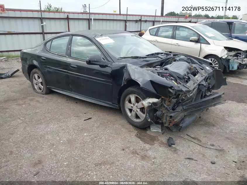 2G2WP552671114178 2007 Pontiac Grand Prix