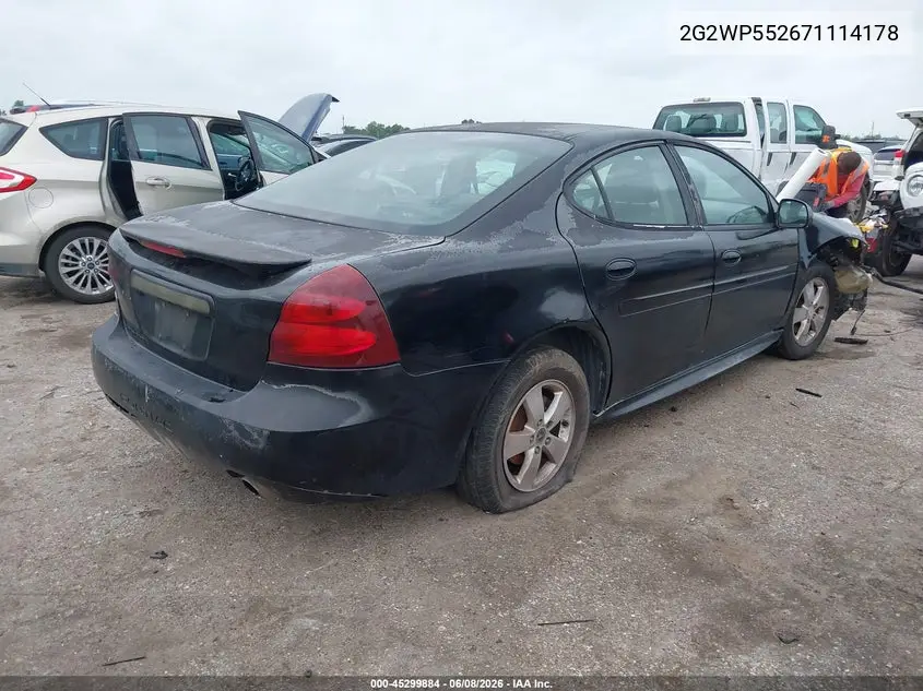 2G2WP552671114178 2007 Pontiac Grand Prix
