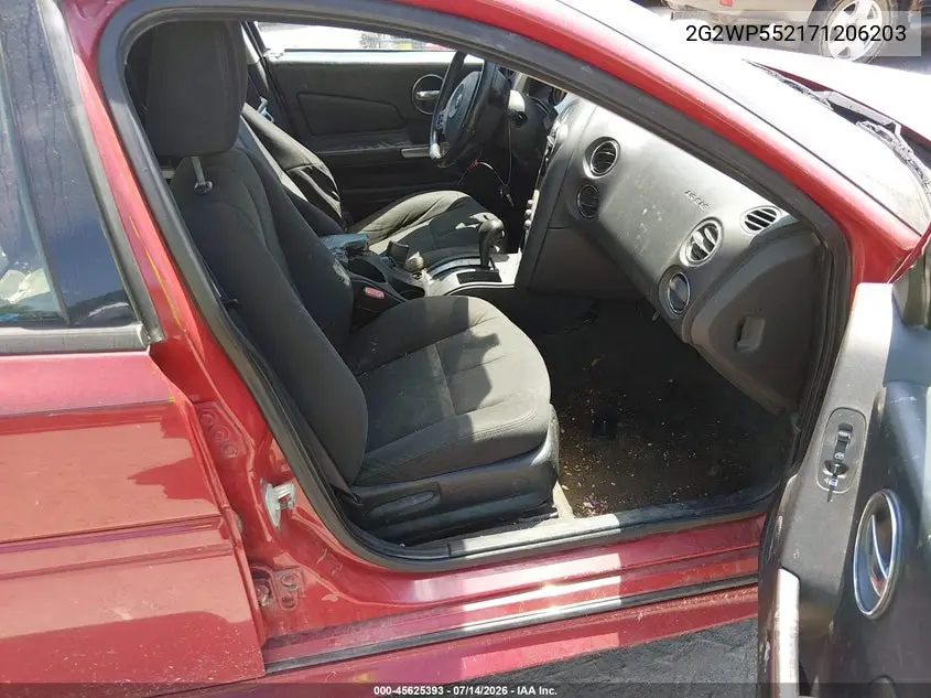 2007 Pontiac Grand Prix VIN: 2G2WP552171206203 Lot: 45625393