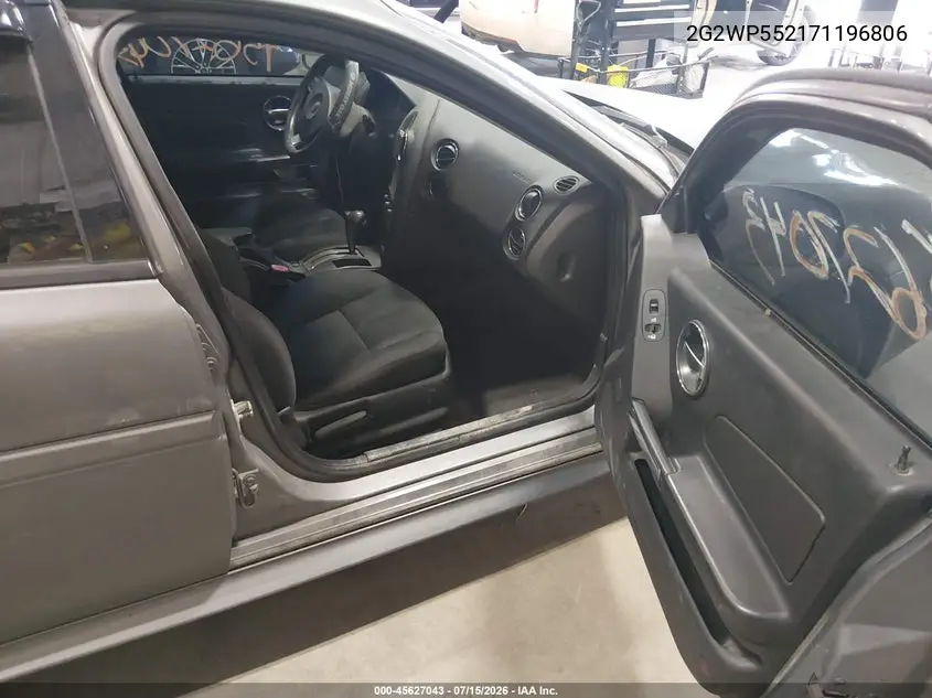 2007 Pontiac Grand Prix VIN: 2G2WP552171196806 Lot: 45627043