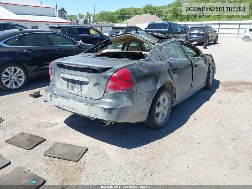 2008 Pontiac Grand Prix VIN: 2G2WP552681187388 Lot: 45077261