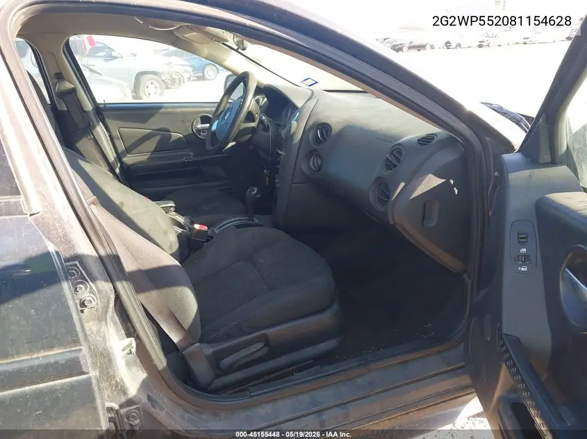 2008 Pontiac Grand Prix VIN: 2G2WP552081154628 Lot: 45155448