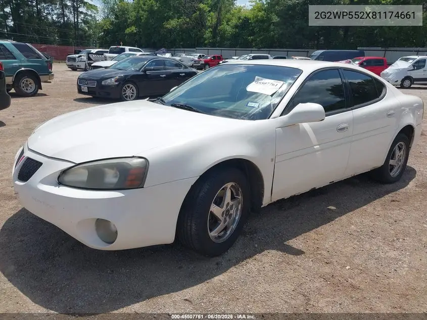 2008 Pontiac Grand Prix VIN: 2G2WP552X81174661 Lot: 45507761