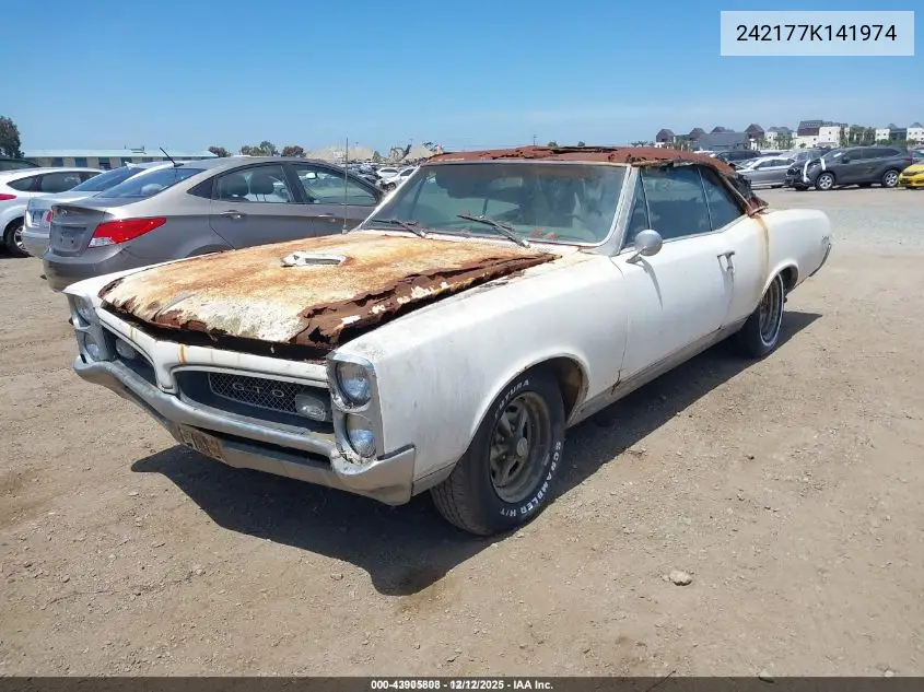 1967 Pontiac Gto VIN: 242177K141974 Lot: 43905808
