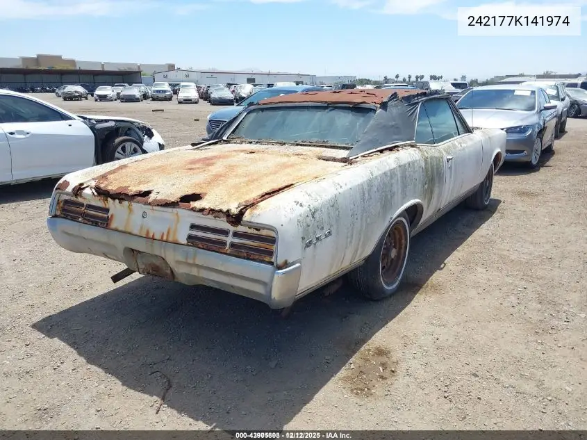 1967 Pontiac Gto VIN: 242177K141974 Lot: 43905808