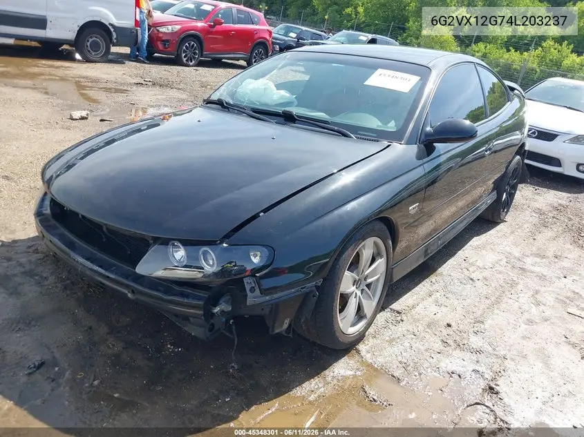 2004 Pontiac Gto VIN: 6G2VX12G74L203237 Lot: 45348301