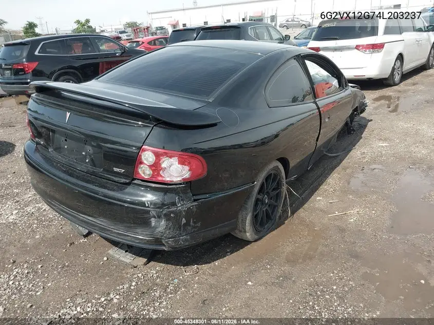 2004 Pontiac Gto VIN: 6G2VX12G74L203237 Lot: 45348301