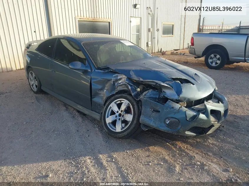 2005 Pontiac Gto VIN: 6G2VX12U85L396022 Lot: 44616980