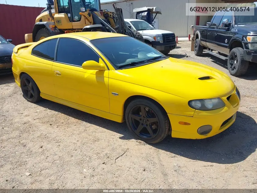 2005 Pontiac Gto VIN: 6G2VX12U05L406574 Lot: 44670959