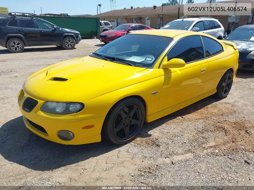 2005 Pontiac Gto VIN: 6G2VX12U05L406574 Lot: 44670959